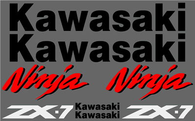 Kawasaki ZX-7 1991 Decal Set