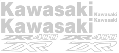 Kawasaki ZXR-400 Decal Set 1992 Model