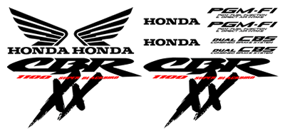 Honda Blackbird  CBR 1100 XX 1998 Decal Set