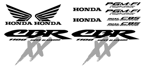 Honda Blackbird CBR 1100 XX 2004 Decal Set