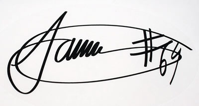 Jamie Whitham Autograph Decal