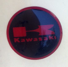 Domed Kawasaki Badge