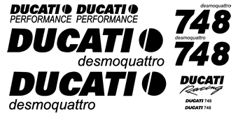 Ducati 748 Desmoquattro decal set