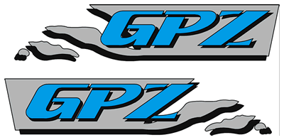 Kawasaki GPZ Graphic decals