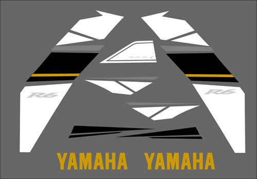 Yamaha R6 2009 Decal Set