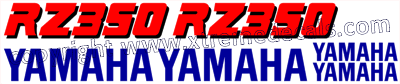 Yamaha RZ350 1985 Full Decal Set