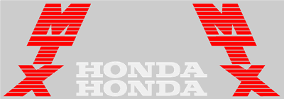 Honda MTX 125 Full Decal Set 1988 Model