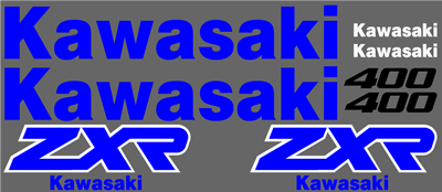 Kawasaki ZXR-400 Decal Set 1989 Model