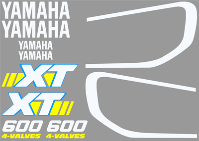 Yamaha XT600 1990 Decal Set