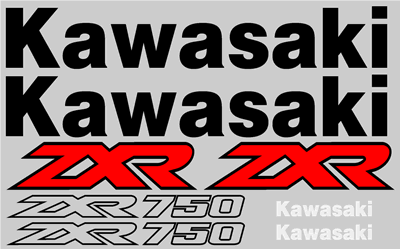 Kawasaki ZXR 750 Decal Set 1990  Model