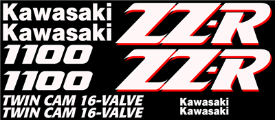 Kawasaki ZZR 1100 Decal Set 1991 Model