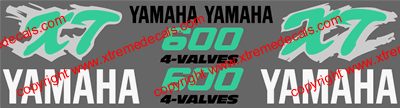 Yamaha  XT600 1992 Style Decal Set