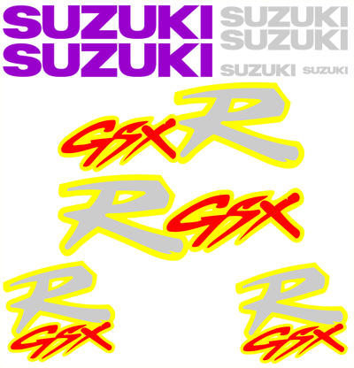 Suzuki GSXR 750 Decal Set 1993 Model