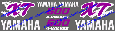 Yamaha  XT600 1994 Style Decal Set