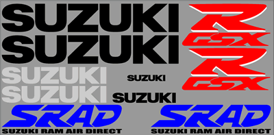 Suzuki 750 GSXR Decal Set 1996 Style