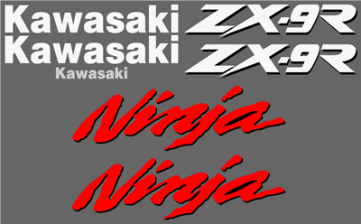 Kawasaki ZX-9R Decal Set 1996 Model