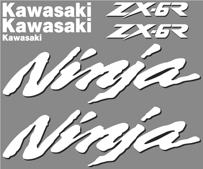 Kawasaki ZX-6R Ninja Decal Set 1997 Style