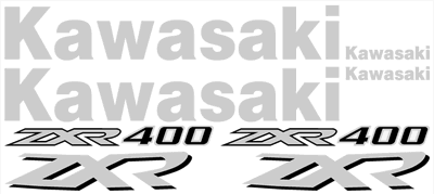 Kawasaki ZXR-400 Decal Set 1997 Model