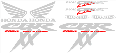 Honda Blackbird CBR 1100 XX 1997 Decal Set