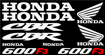 Honda F3 Decal Set 1998 Model
