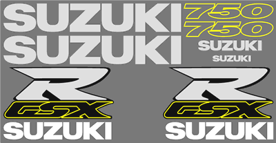 Suzuki GSXR 750 Decal Set 1999 Style