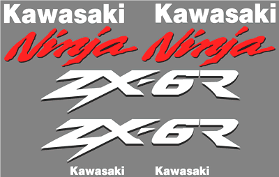Kawasaki ZX-6R Ninja Decal Set 1999 Style
