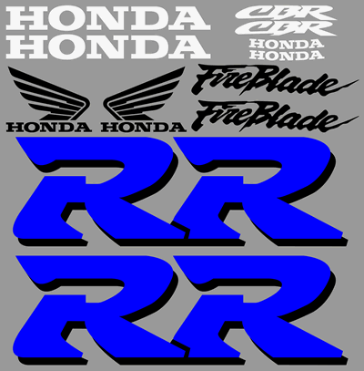 Honda Fireblade 1999  Model Full Decal Set Colour Choice