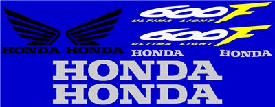 Honda CBR 600F 2000 Model Full Decal Set