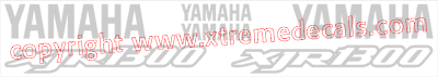 Yamaha XJR1300 Decal Set 2001 Model