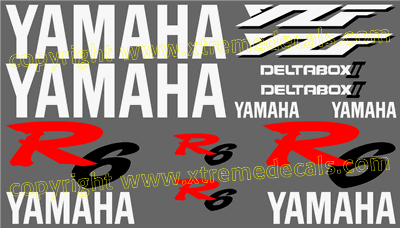 Yamaha YZF R6 Decal Set 2002 Model