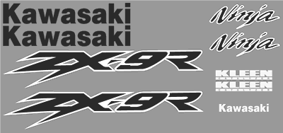 Kawasaki ZX-9R Full Decal Set 2002 Style