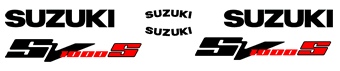 Suzuki SV 1000S Decal set