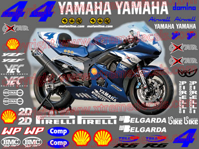 Yamaha Race Decal Set 2003 Belgarda YZF R6