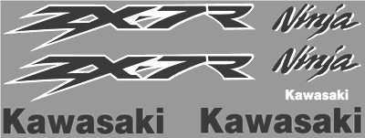 Kawasaki ZX-7R Decal Set 2003 Style