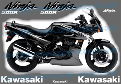Kawasaki Ninja 500 R Decal set 2005 Model