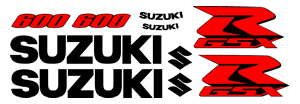 Suzuki GSXR 600 2006 and 2007 Decal set