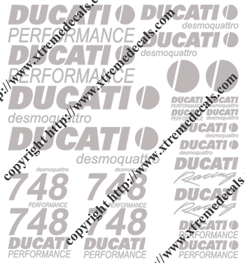 748 Ducati desmoquattro  24 Decal Set