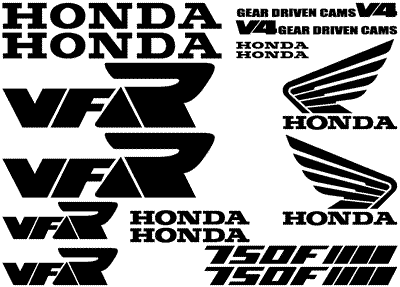Honda VFR 750 Full Set  1986-87
