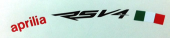 Aprilia RSV4 Rim Decal set