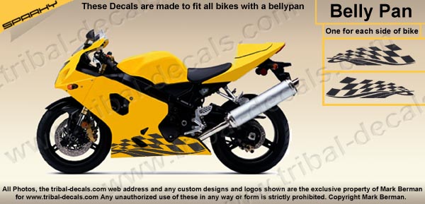 Bellypan Decal Chrome Colours