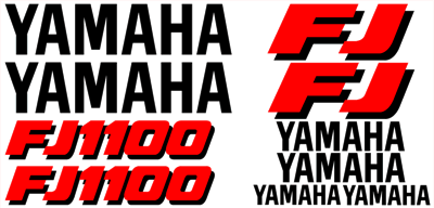 Yamaha FJ1100 Full Decal Set