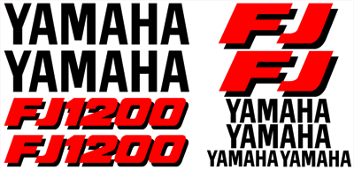 Yamaha FJ1200 Full Decal Set