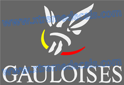 GAULOISES logo decal 3 colour