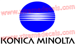 konicaminolta decal with logo