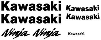 Kawasaki 250R Decal set 2008 2009 Models