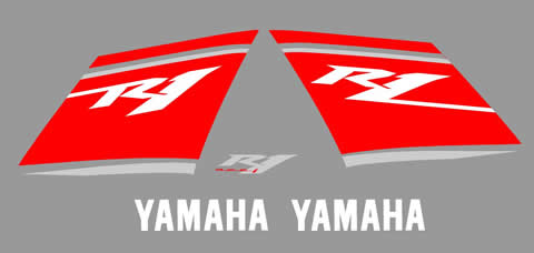 Yamaha R1 2008 Decal set