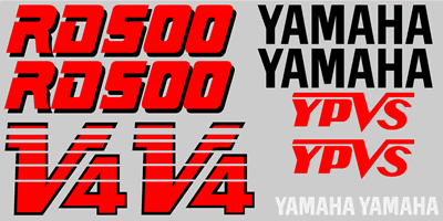 Yamaha RD500 Full Decal Set