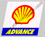 Shell ADVANCE Leaning LHS Decal