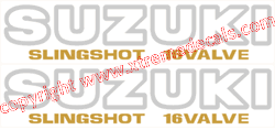 2 x Suzuki SLINGSHOT 16 VALVE decals