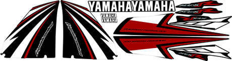 Yamaha Aerox 50 2008 Decals and Graphics